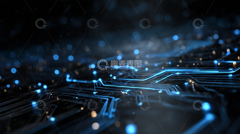 高清大图下载【趣麦麦图】光影交织的未来科技梦