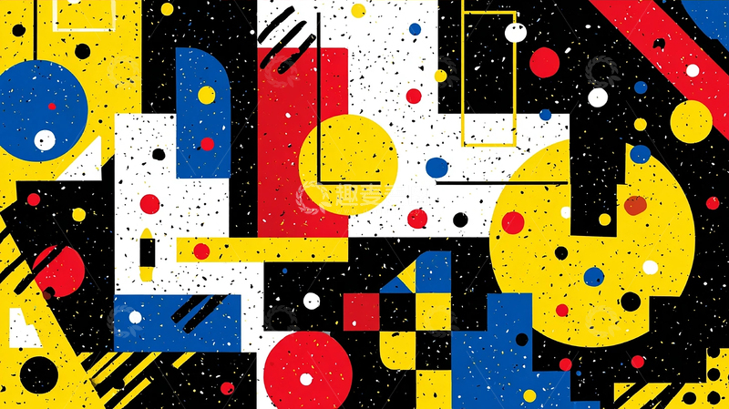 高清大图下载【趣麦麦图】星空中的几何梦境