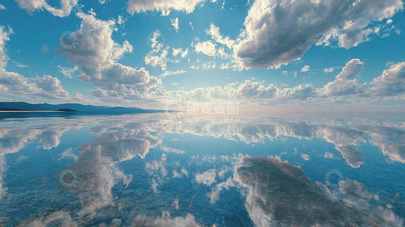 高清大图下载【趣麦麦图】天际线上的梦幻水域奇境