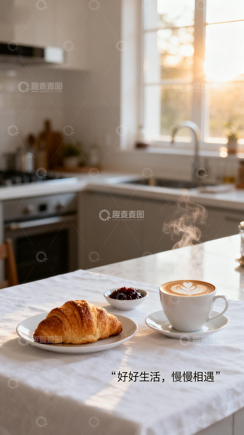高清大图下载【趣麦麦图】温馨早餐时光生活摄影