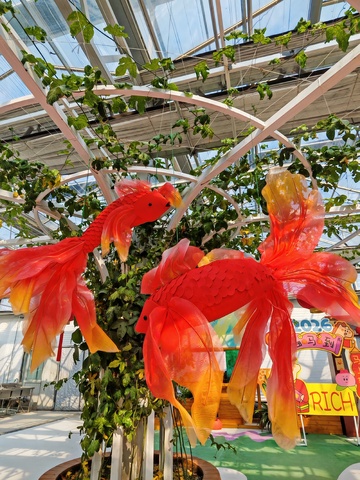 温室艺术装饰鱼雕塑