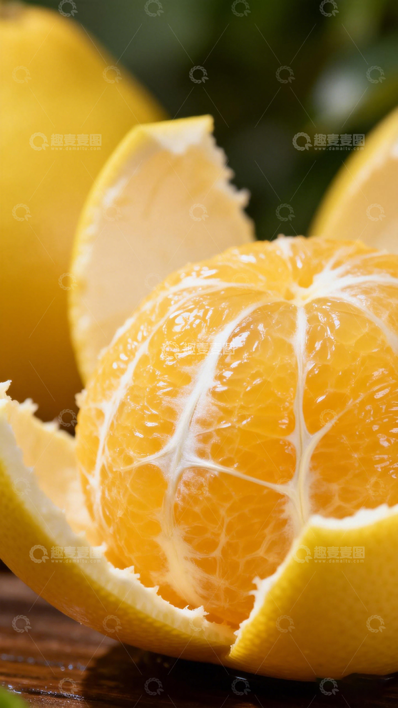 高清大图下载【趣麦麦图】新鲜橙子特写摄影图片2