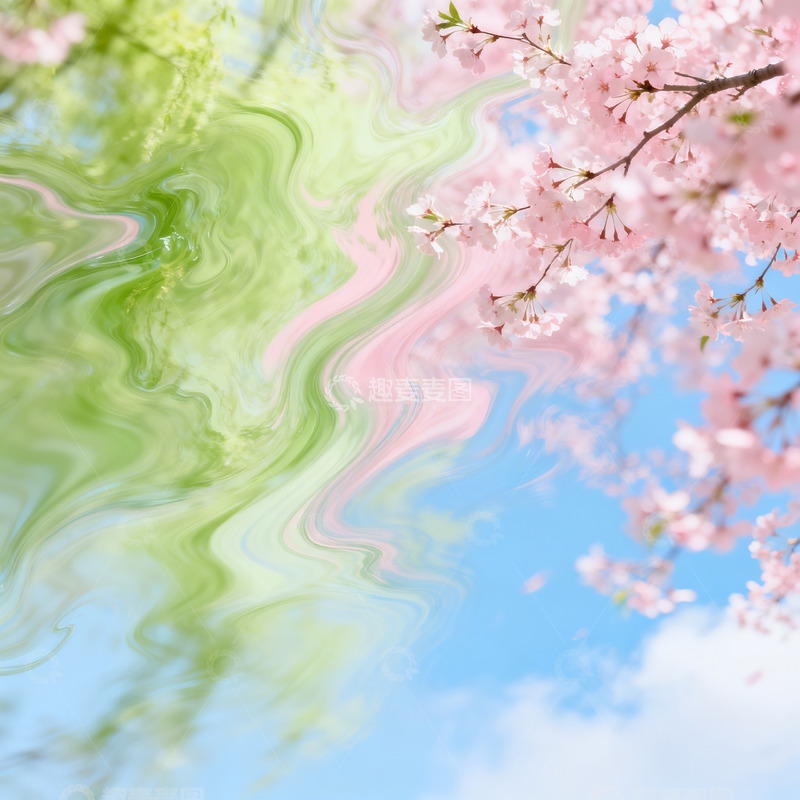 高清大图下载【趣麦麦图】春日复苏主题背景