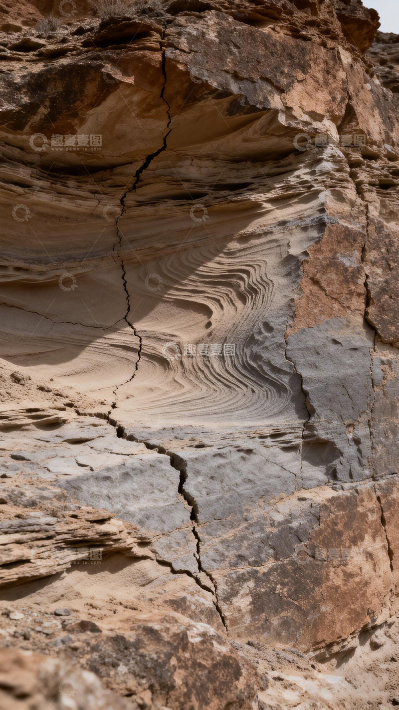 高清大图下载【趣麦麦图】岩石纹理风化侵蚀景观