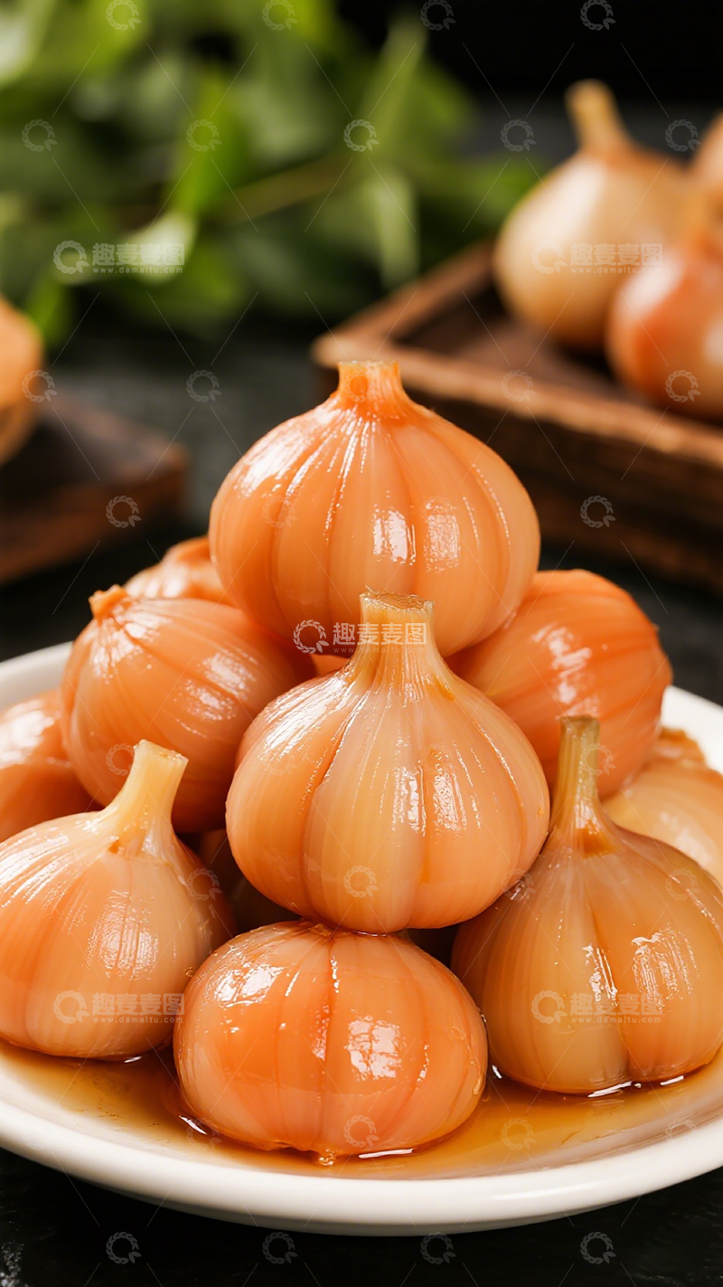 高清大图下载【趣麦麦图】糖蒜美食摄影图片