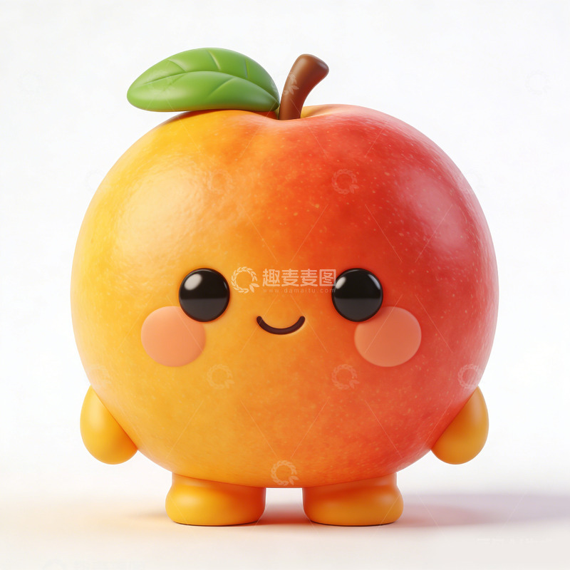 高清大图下载【趣麦麦图】苹果卡通可爱
