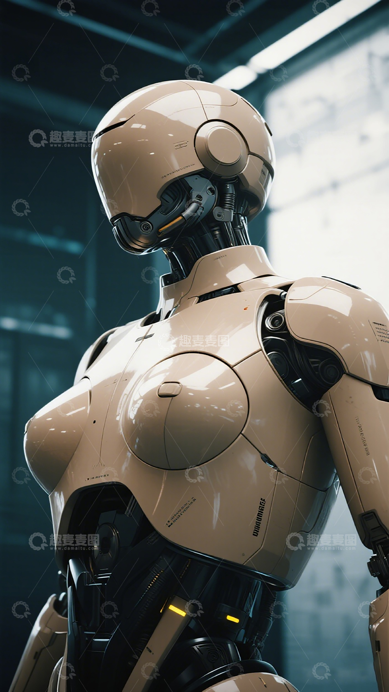 高清大图下载【趣麦麦图】未来感机器人科技插画
