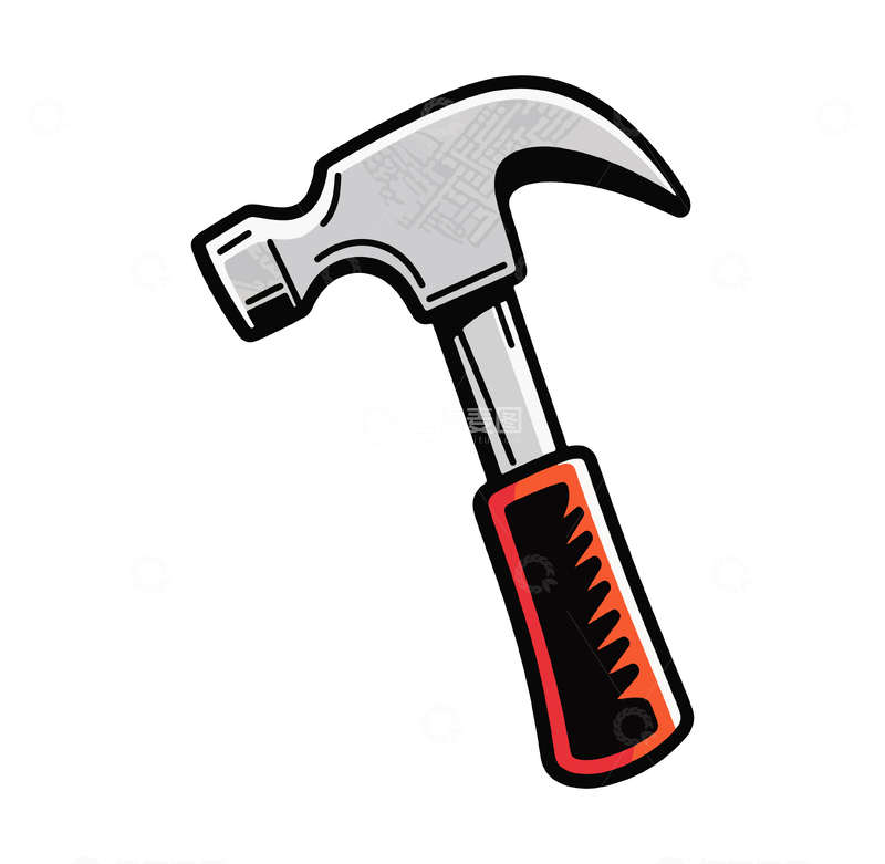 源文件下载【趣麦麦图】卡通风格锤子设计元素