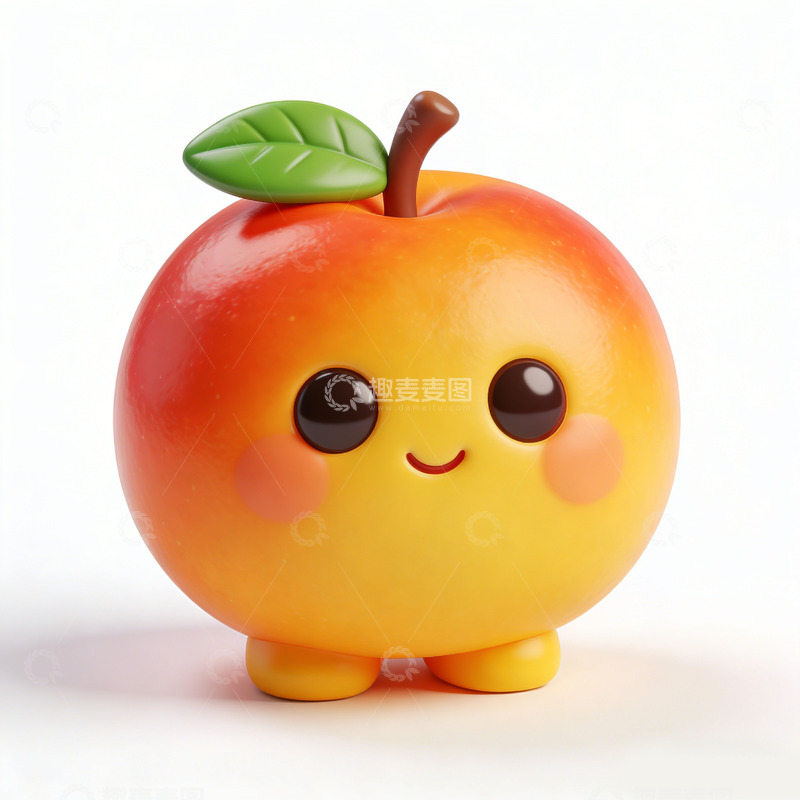 高清大图下载【趣麦麦图】卡通可爱苹果公仔模型