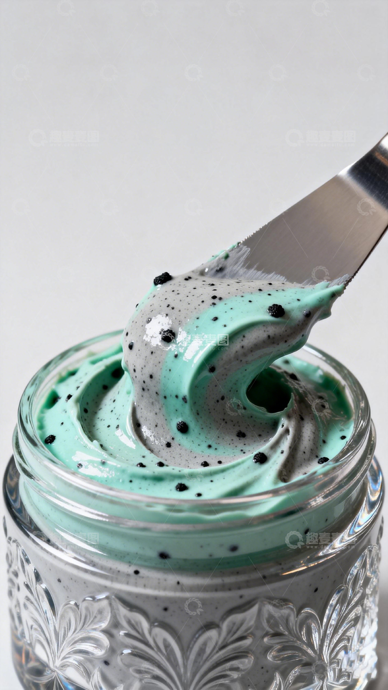 高清大图下载【趣麦麦图】绿釉陶瓷罐子油画笔触
