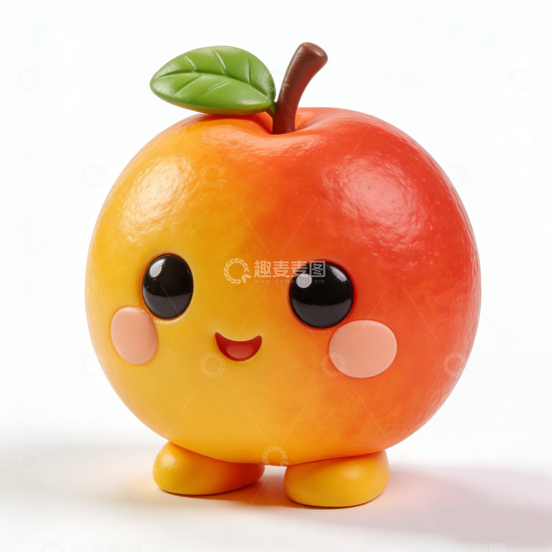 高清大图下载【趣麦麦图】卡通苹果拟人化形象设计