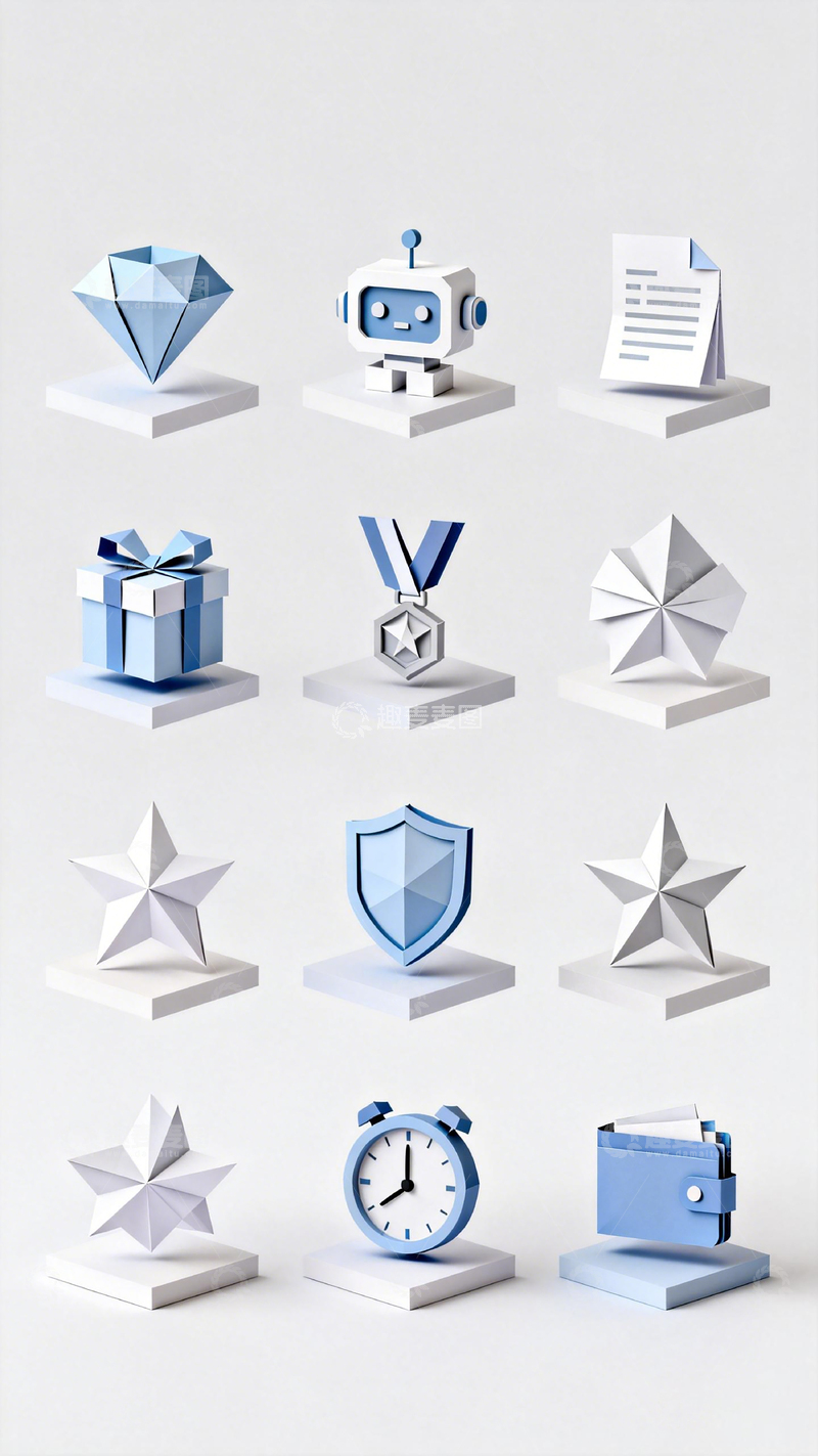 高清大图下载【趣麦麦图】现代科技图标设计元素