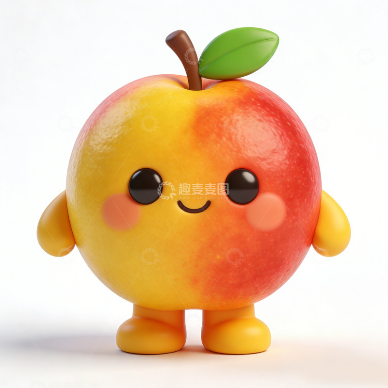 高清大图下载【趣麦麦图】卡通苹果角色设计
