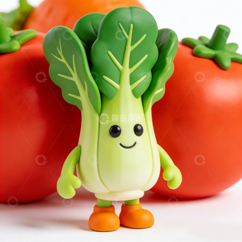 高清大图下载【趣麦麦图】卡通蔬菜玩具公仔