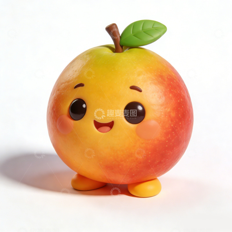 高清大图下载【趣麦麦图】可爱卡通苹果玩偶设计元素