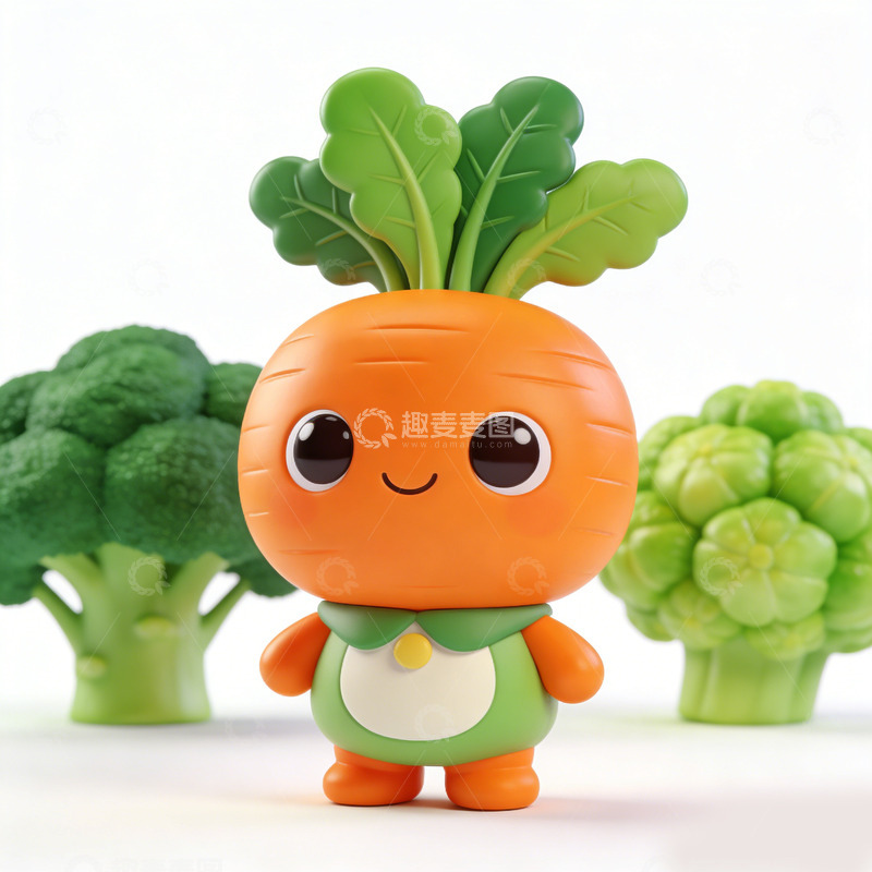 高清大图下载【趣麦麦图】卡通蔬菜角色设计素材