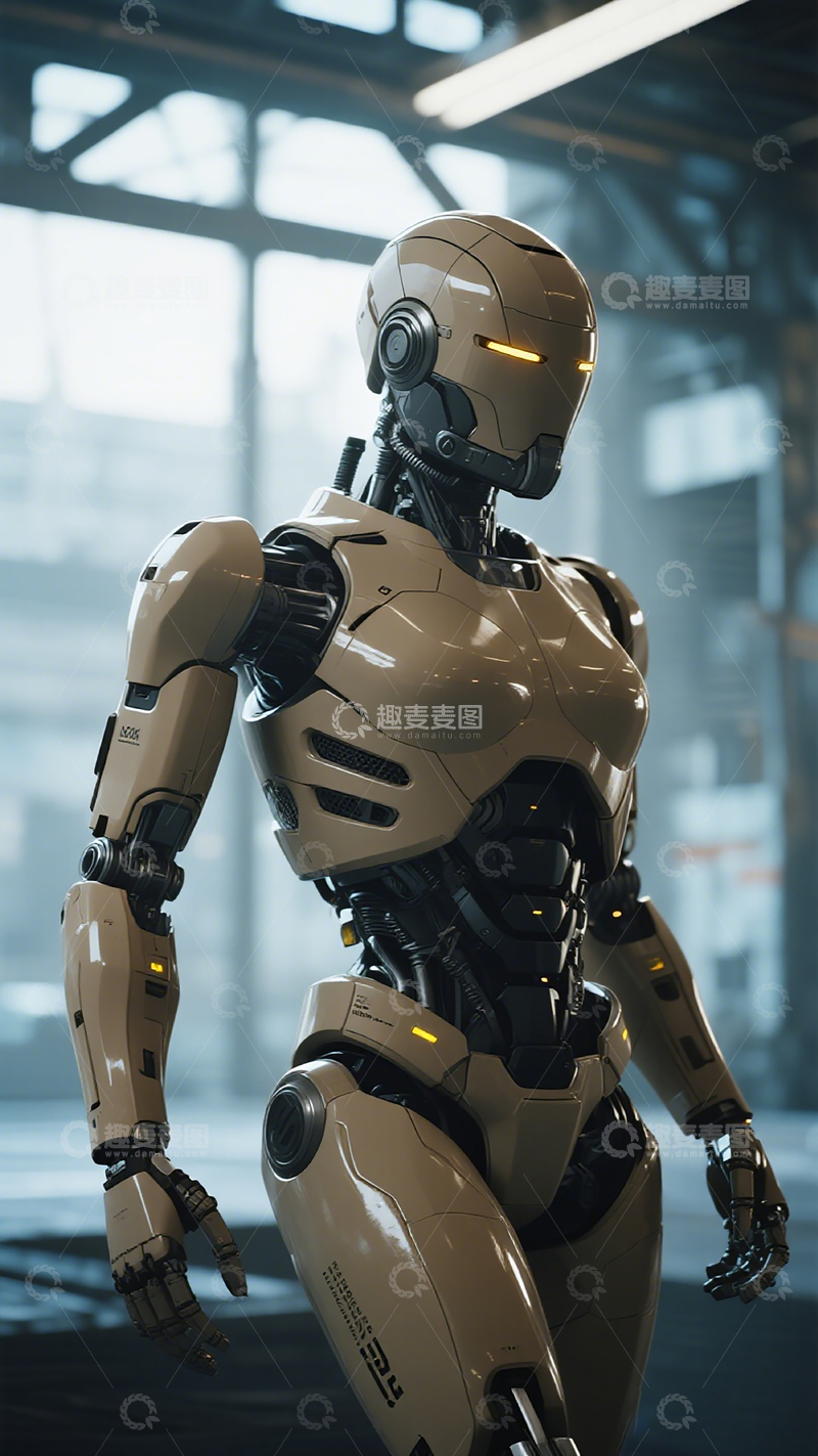高清大图下载【趣麦麦图】未来感机器人科技素材