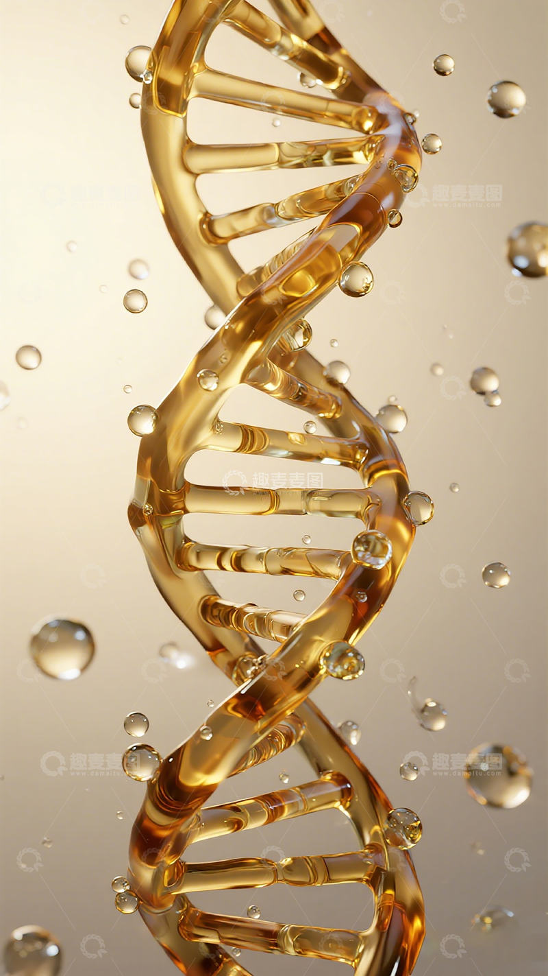 高清大图下载【趣麦麦图】金色DNA科技感图像
