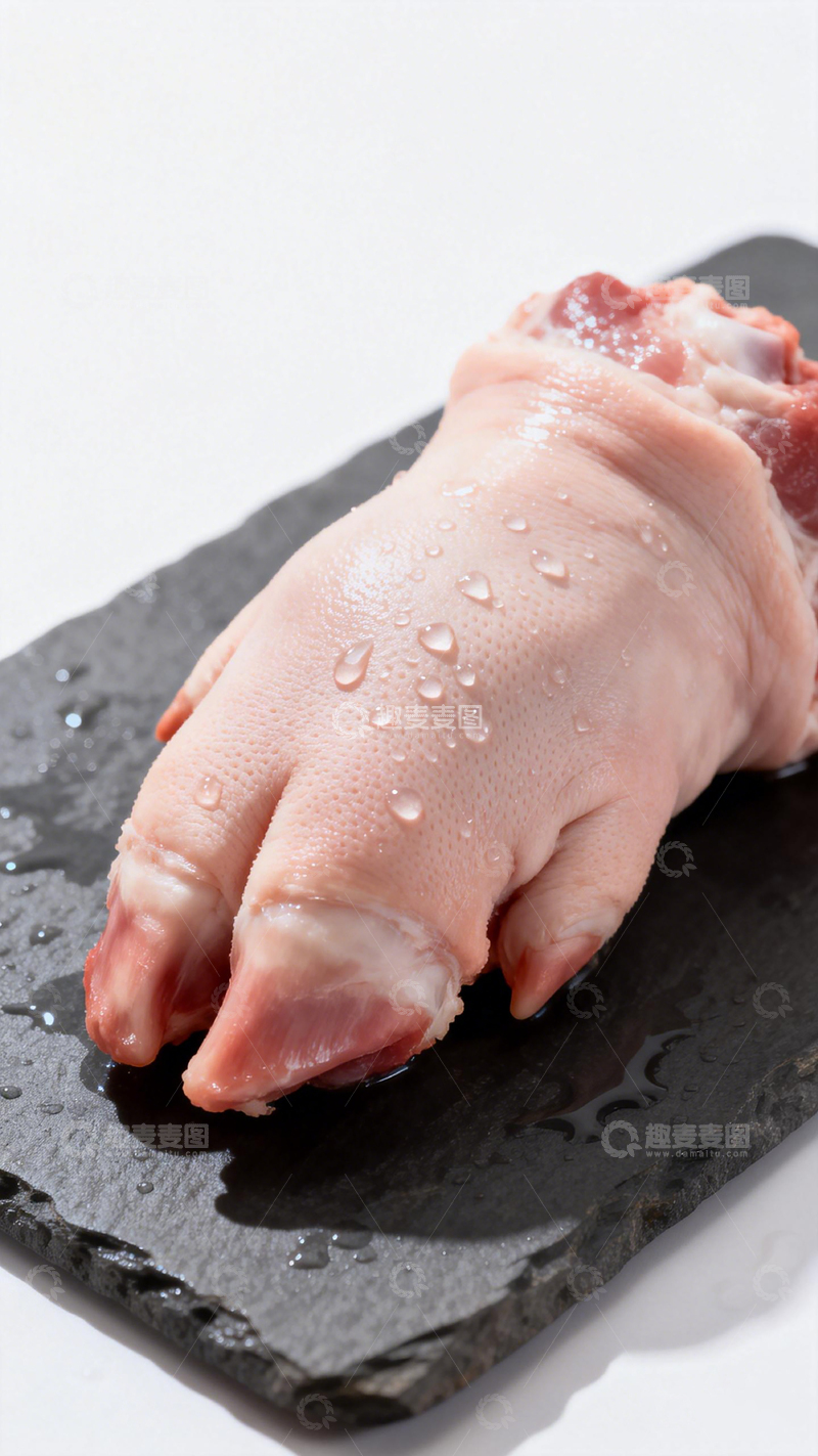 高清大图下载【趣麦麦图】生鲜鸭腿石板展示
