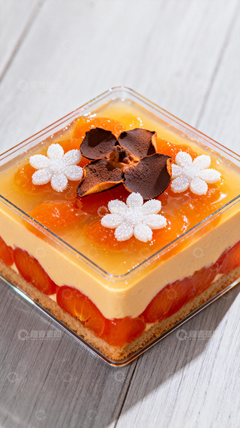 高清大图下载【趣麦麦图】精致甜点水果果冻蛋糕