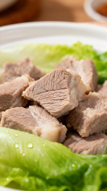 清新牛肉生菜美食摄影