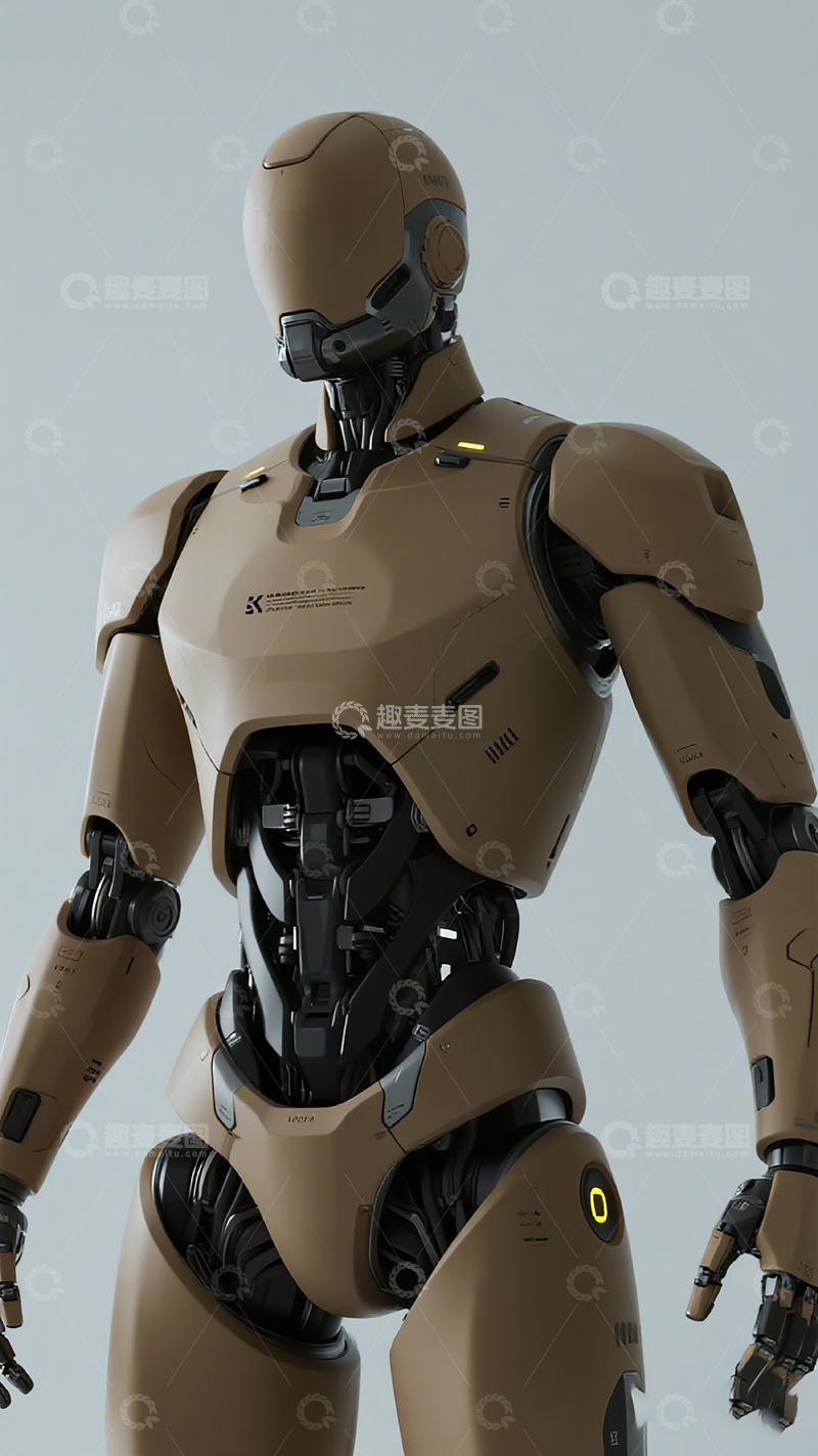 高清大图下载【趣麦麦图】未来科技机器人模型设计素材