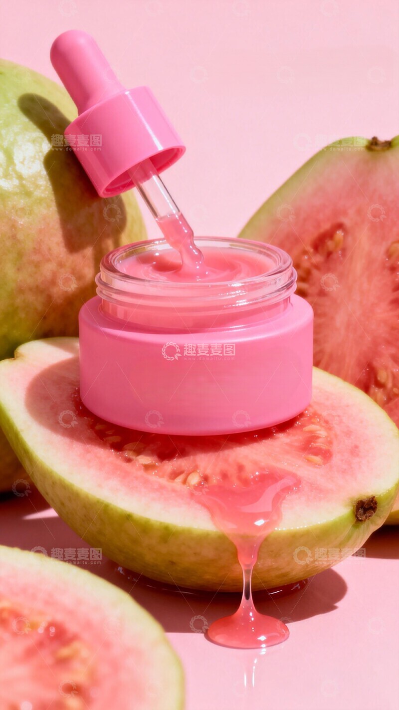高清大图下载【趣麦麦图】水果风格护肤品创意摄影