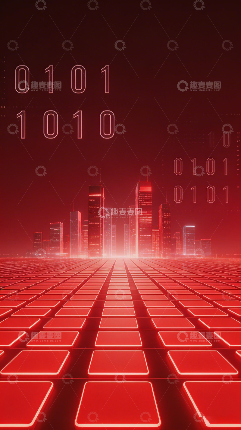 高清大图下载【趣麦麦图】未来科技城市数字艺术