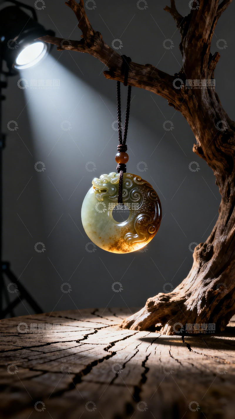 高清大图下载【趣麦麦图】古风玉佩摄影展示