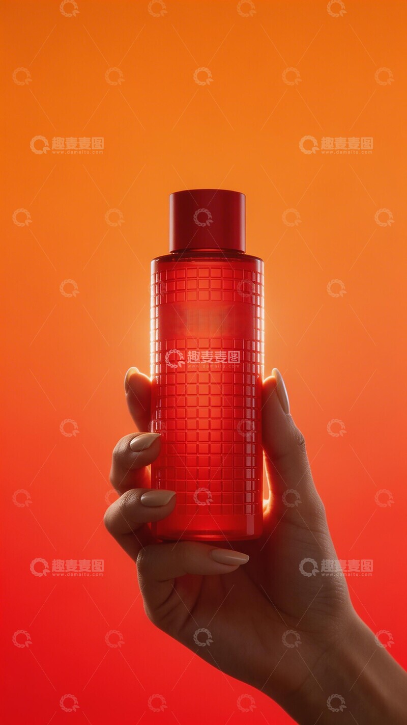 高清大图下载【趣麦麦图】红色瓶子特写摄影