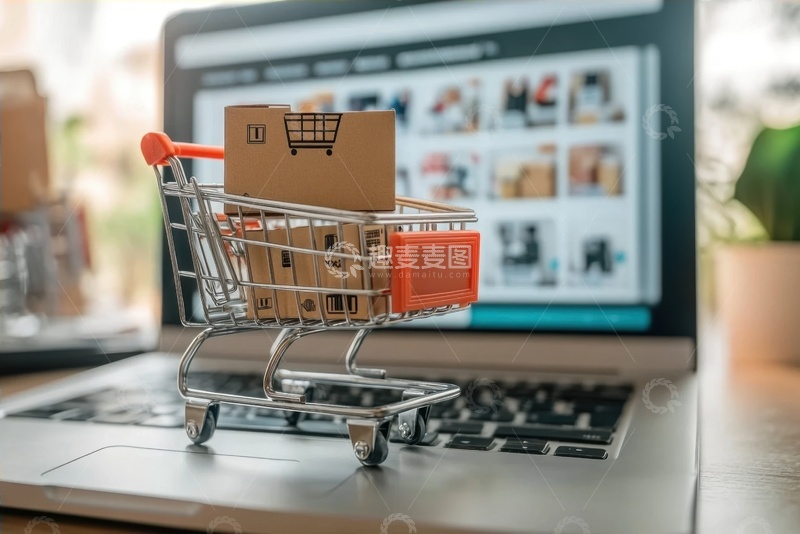 高清大图下载【趣麦麦图】电脑购物超市