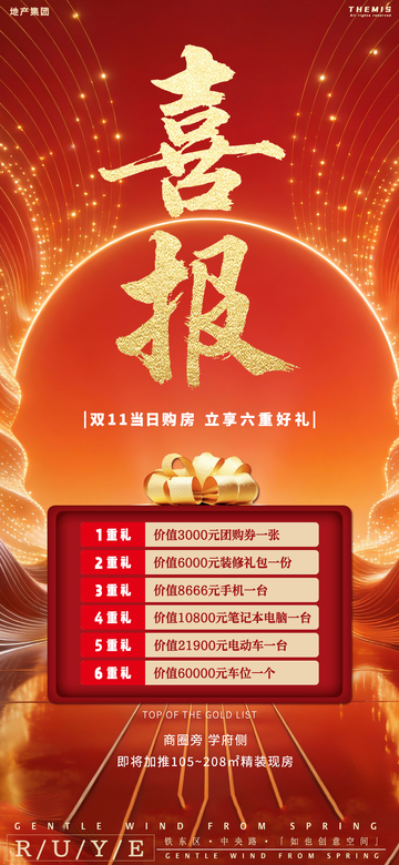 喜报双11购房优惠