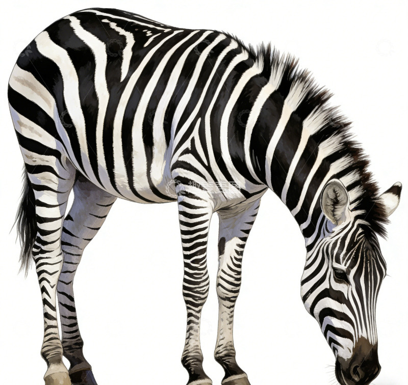 高清大图下载【趣麦麦图】斑马特写写实图片