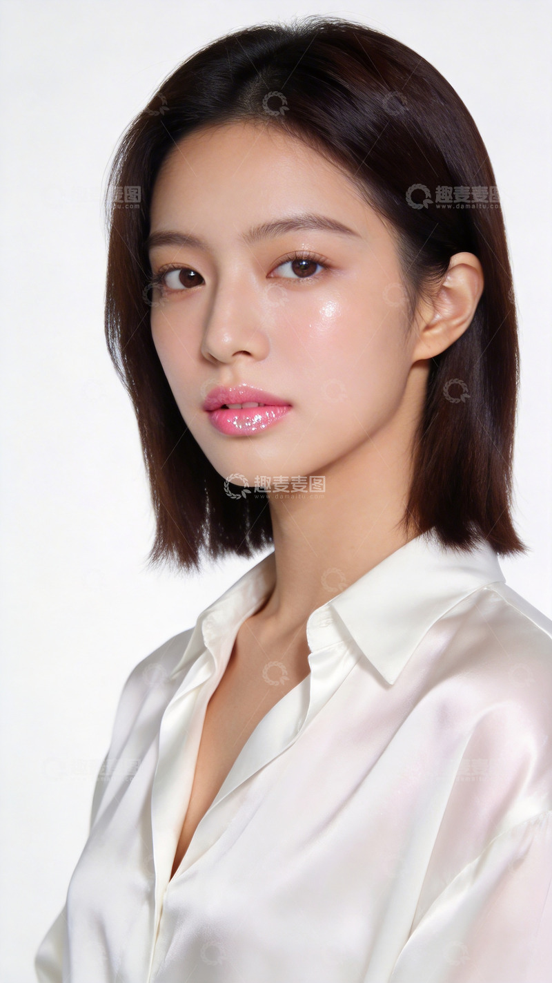 高清大图下载【趣麦麦图】简约时尚女性肖像摄影素材