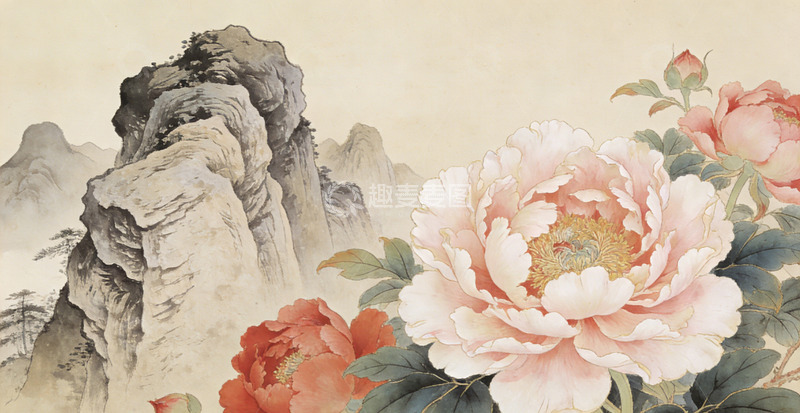 高清大图下载【趣麦麦图】传统中国画山水花卉画