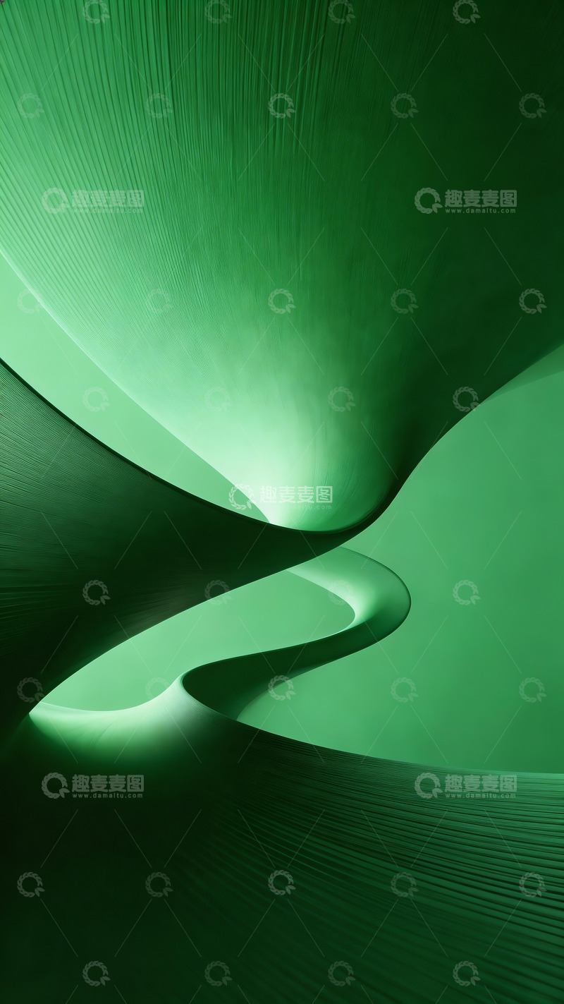 高清大图下载【趣麦麦图】抽象概念绿色海报背景2