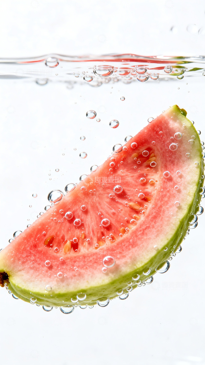 高清大图下载【趣麦麦图】水中的芭乐切块4