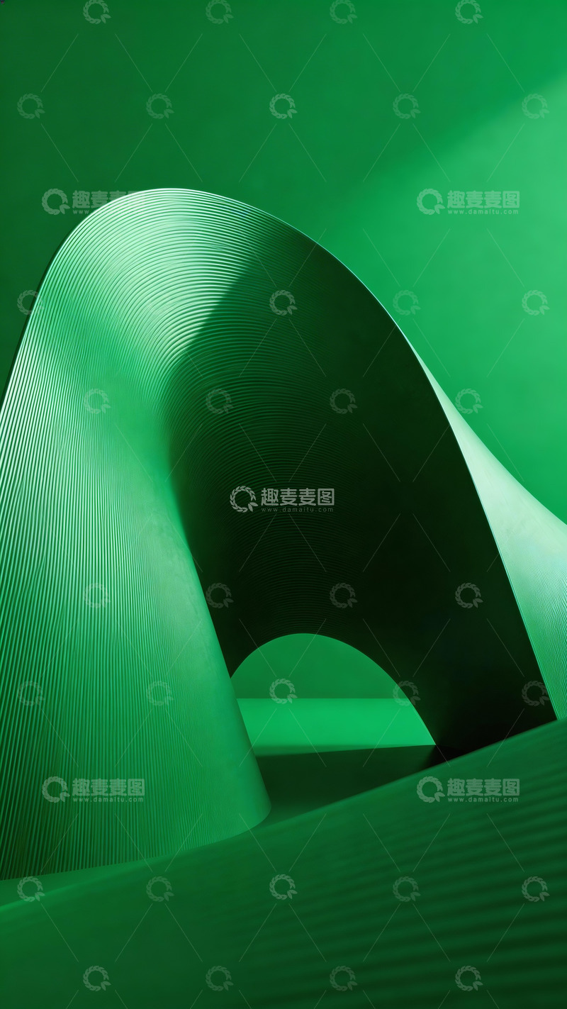 高清大图下载【趣麦麦图】抽象概念绿色海报背景4