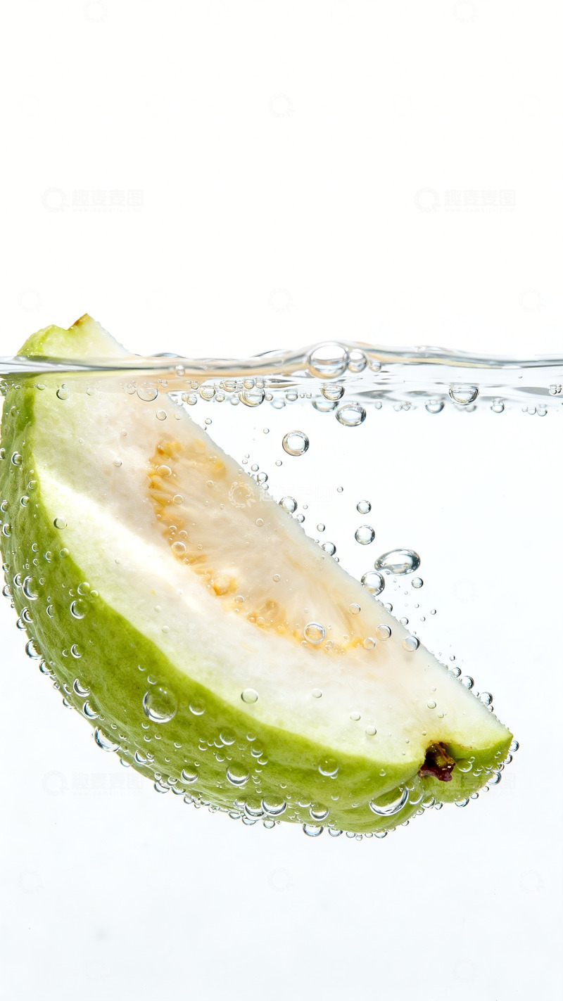 高清大图下载【趣麦麦图】水中的芭乐切块2