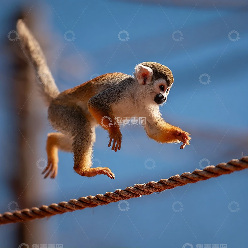 高清大图下载【趣麦麦图】空中跃动的小型灵巧精灵