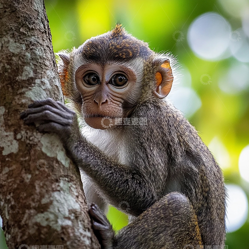 高清大图下载【趣麦麦图】树间灵巧的森林舞者