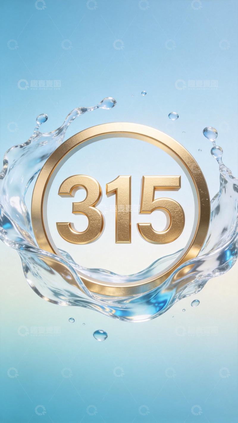 高清大图下载【趣麦麦图】金水融合315标识设计
