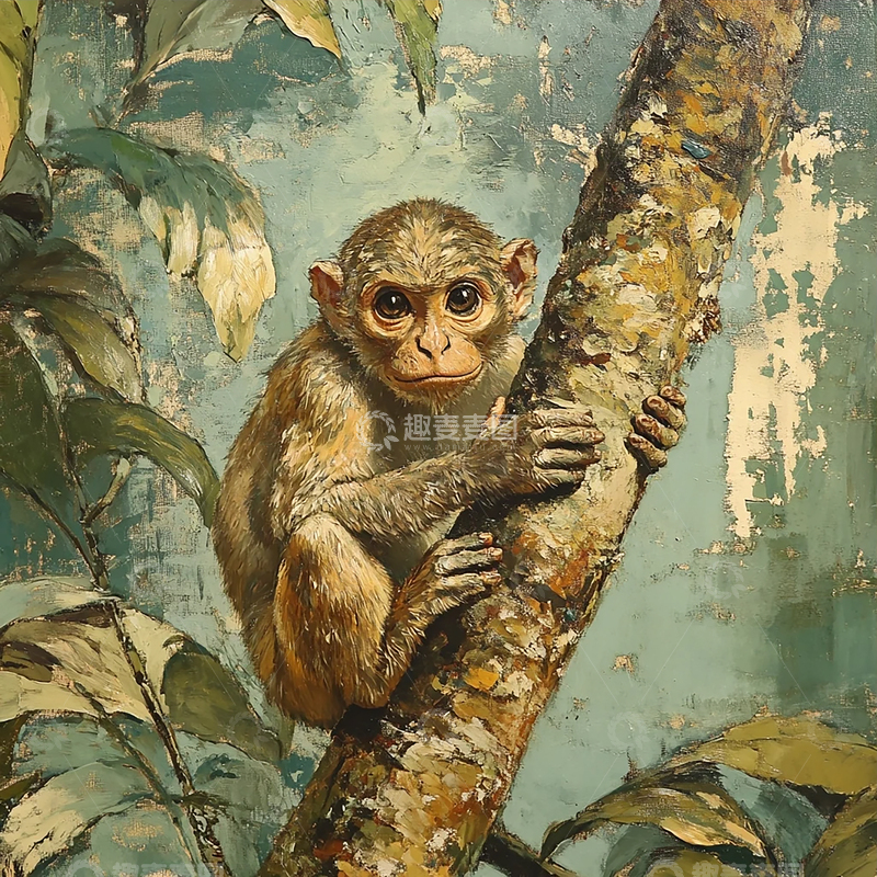 高清大图下载【趣麦麦图】丛林深处的灵巧守护者