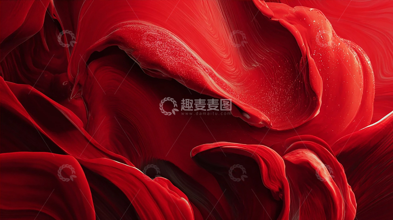 高清大图下载【趣麦麦图】红色漩涡中的梦境奇观