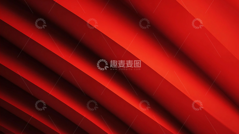 高清大图下载【趣麦麦图】红色梦境中的几何奇迹