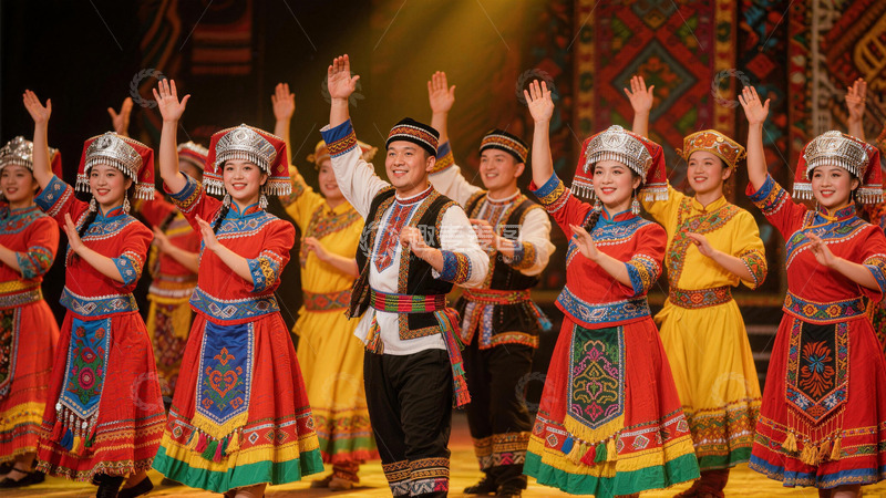 高清大图下载【趣麦麦图】民族舞蹈表演舞台照