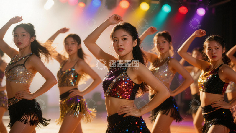 高清大图下载【趣麦麦图】活力炫舞表演舞台摄影图片