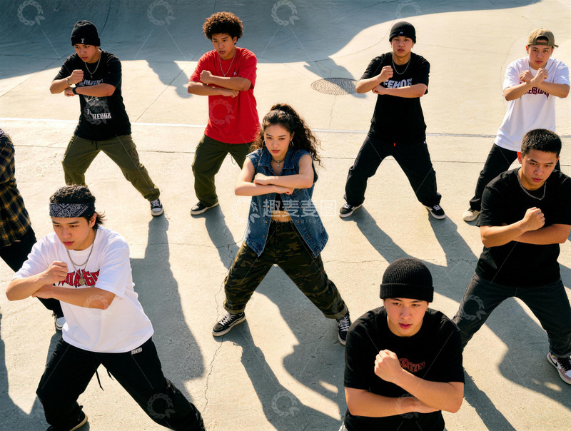 高清大图下载【趣麦麦图】街头舞蹈表演艺术