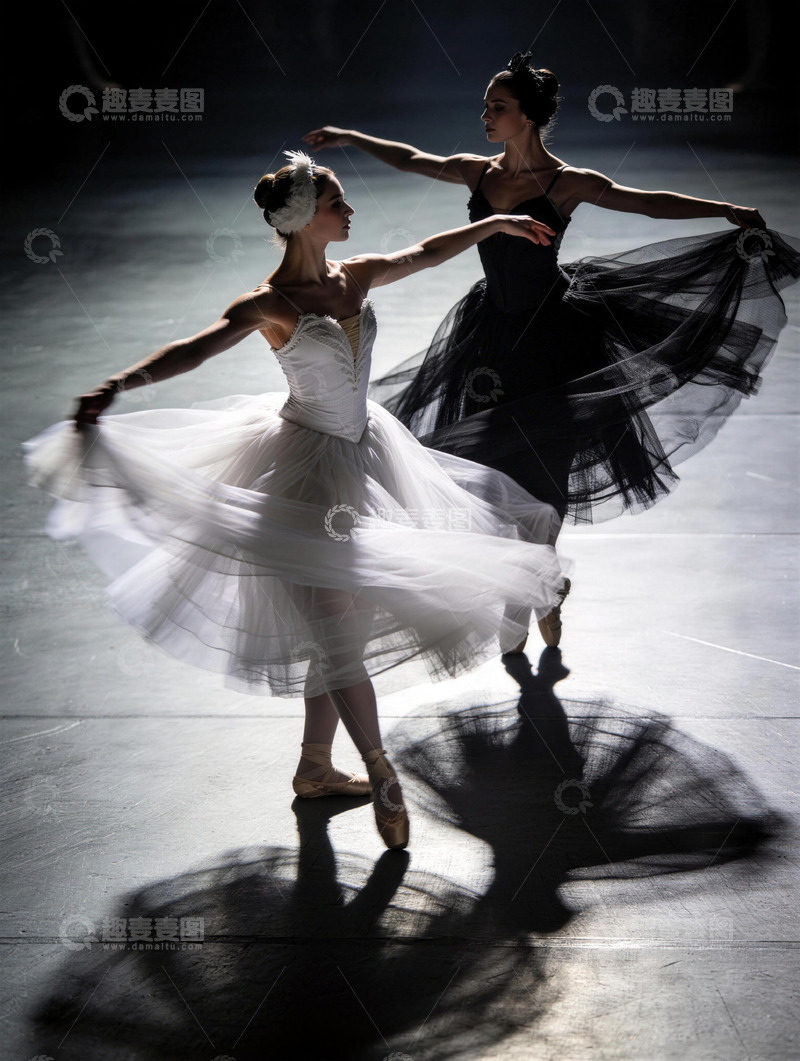 高清大图下载【趣麦麦图】芭蕾舞台优雅舞姿摄影