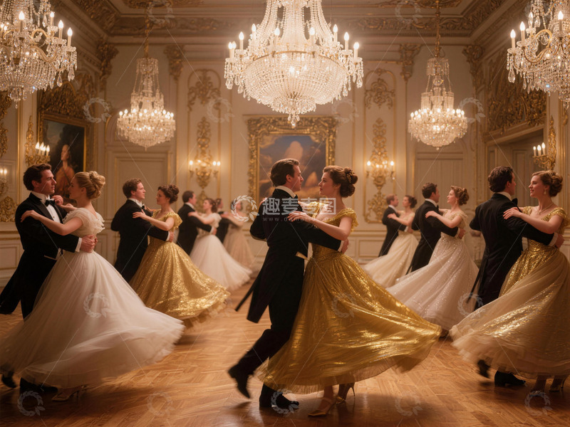 高清大图下载【趣麦麦图】豪华舞会场景古装演出